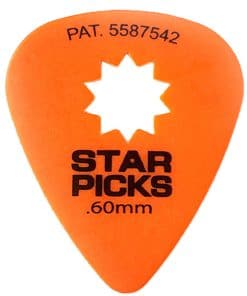 Púas de Guitarra Everly Star | Paquete de 72 | .60mm |