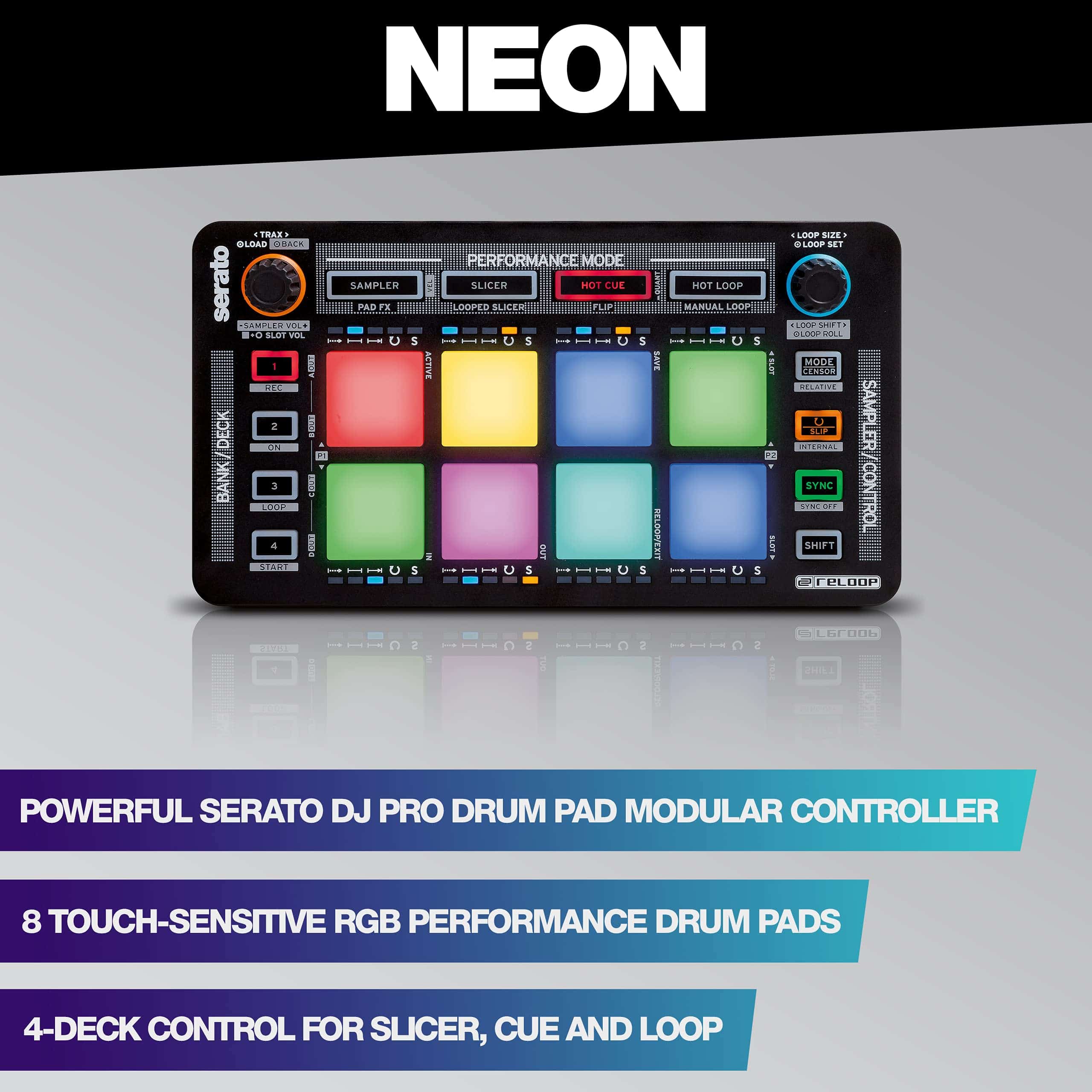 Controlador de Pads Performance Modular USB Neon Reloop - Imagen 3