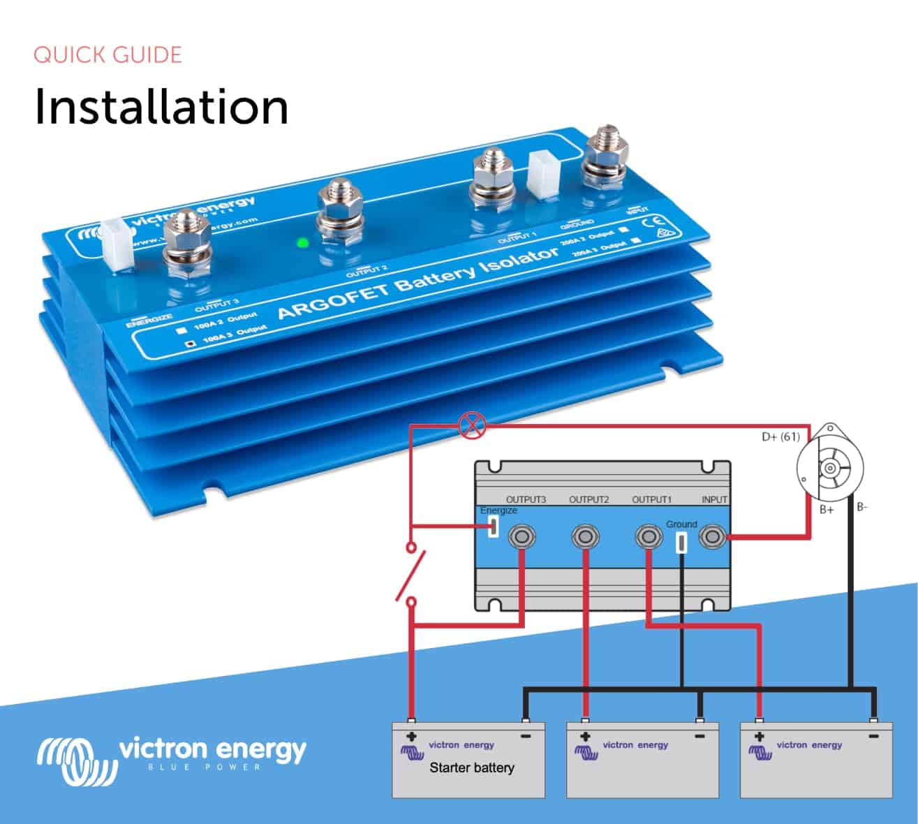 Victron Energy Argofet Battery Isolators 100-3AC (3 - Imagen 6