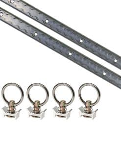 Sistema de Amarre de Rieles en L de Aluminio de 6 Piezas US