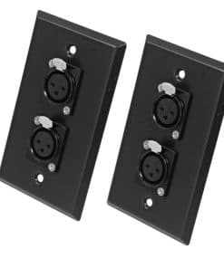 Par de Placas de Pared de Acero Inoxidable Negro -