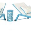 Conjunto de 3 piezas de Chaise Blue Sun en miniatura de