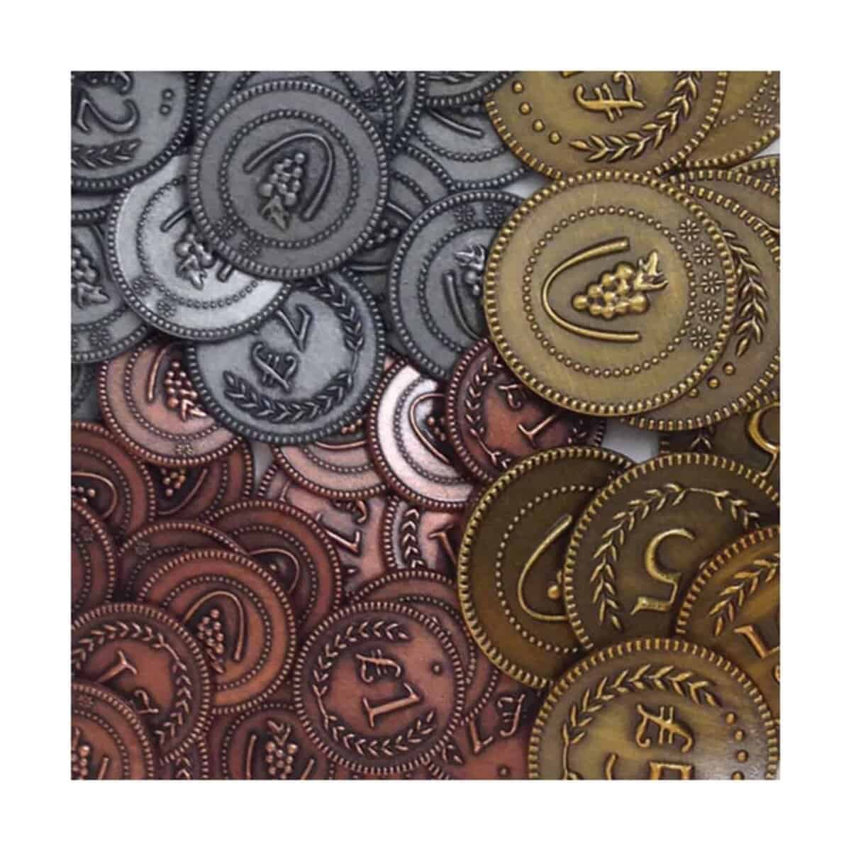 Stonemaier Games Viticulture: Monedas de Lira de Metal