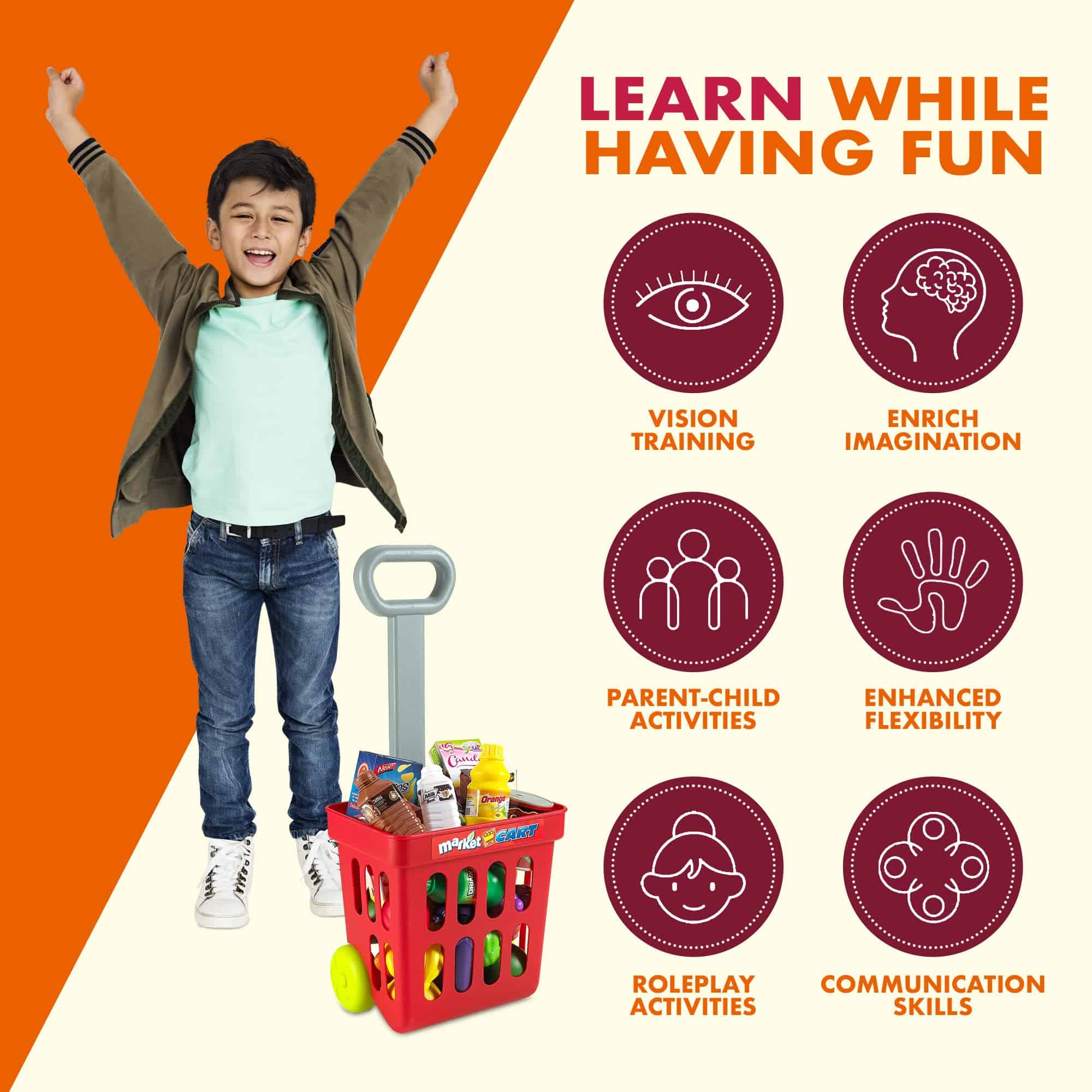 Set de Juego Supermercado MEDca Creative Time Kids con - Imagen 6