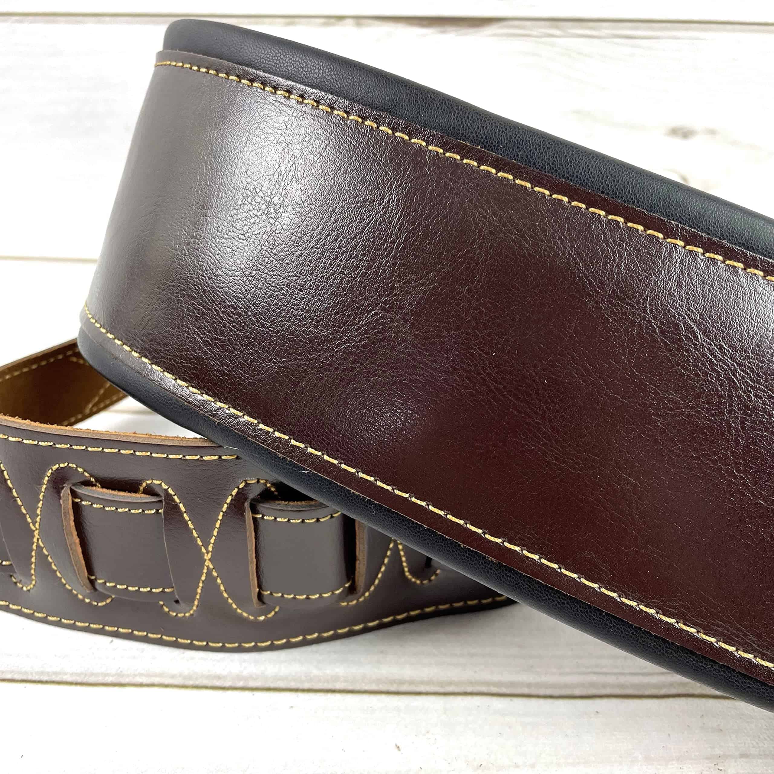 Correa de guitarra Walker & Williams Super Wide 4" de cuero - Imagen 5