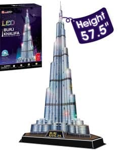 CubicFun Rompecabezas 3D con Luces LED de Dubai Burj