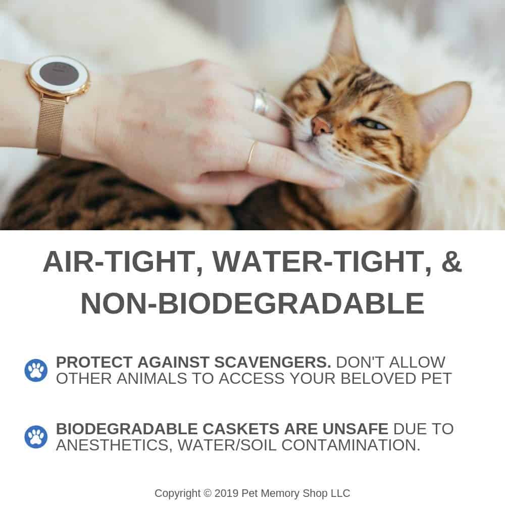 Caja de entierro para mascotas de la serie clásica | Caja - Imagen 3