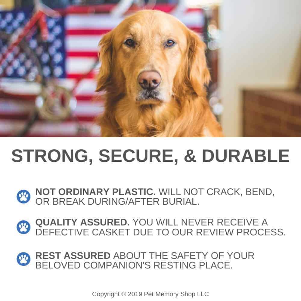 Caja de entierro para mascotas de la serie clásica | Caja - Imagen 4