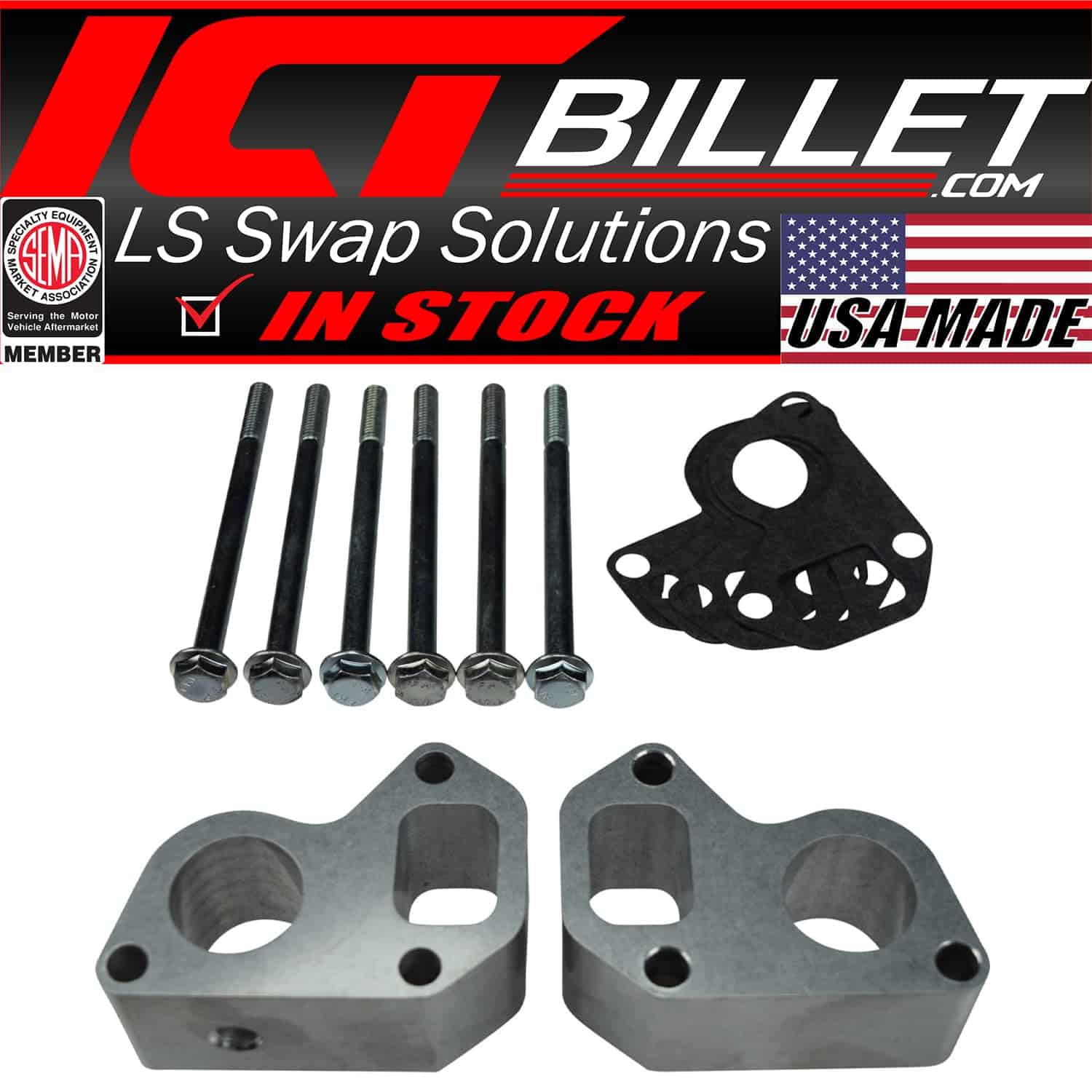 Kit de conversión de separador de bomba de agua LSX 1.50" - Imagen 5