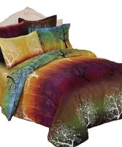 Juego de Ropa de Cama Swanson Beddings Rainbow Tree 3pc: