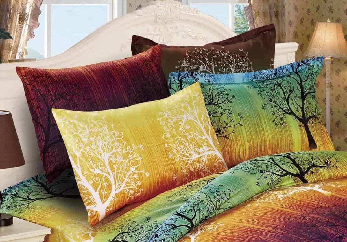 Set de ropa de cama Swanson Beddings Rainbow Tree 3 piezas: - Imagen 4