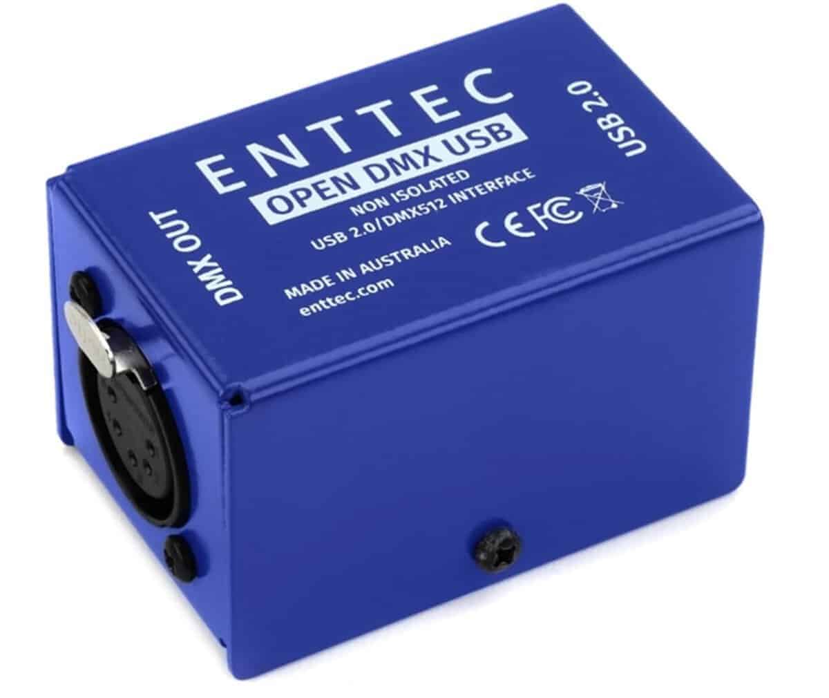 Interfaz de Iluminación Enttec Open DMX USB 70303 - Open