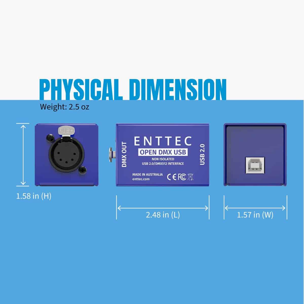 Interfaz de Iluminación Enttec Open DMX USB 70303 - Open - Imagen 4