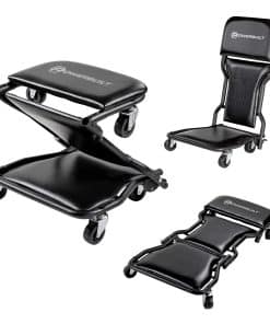 Powerbuilt 42-Inch Triplex Folding Creeper, Asiento Rodante