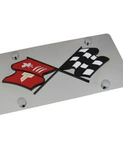 Placa de matrícula de acero inoxidable pulido -ona, Inc.