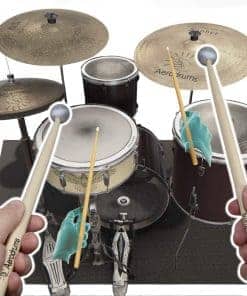 Aerodrums Portable Electronic Drum Set - Air Drum Sticks &