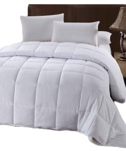 Edredón blanco alternativo de plumas de calidad Royal Hotel