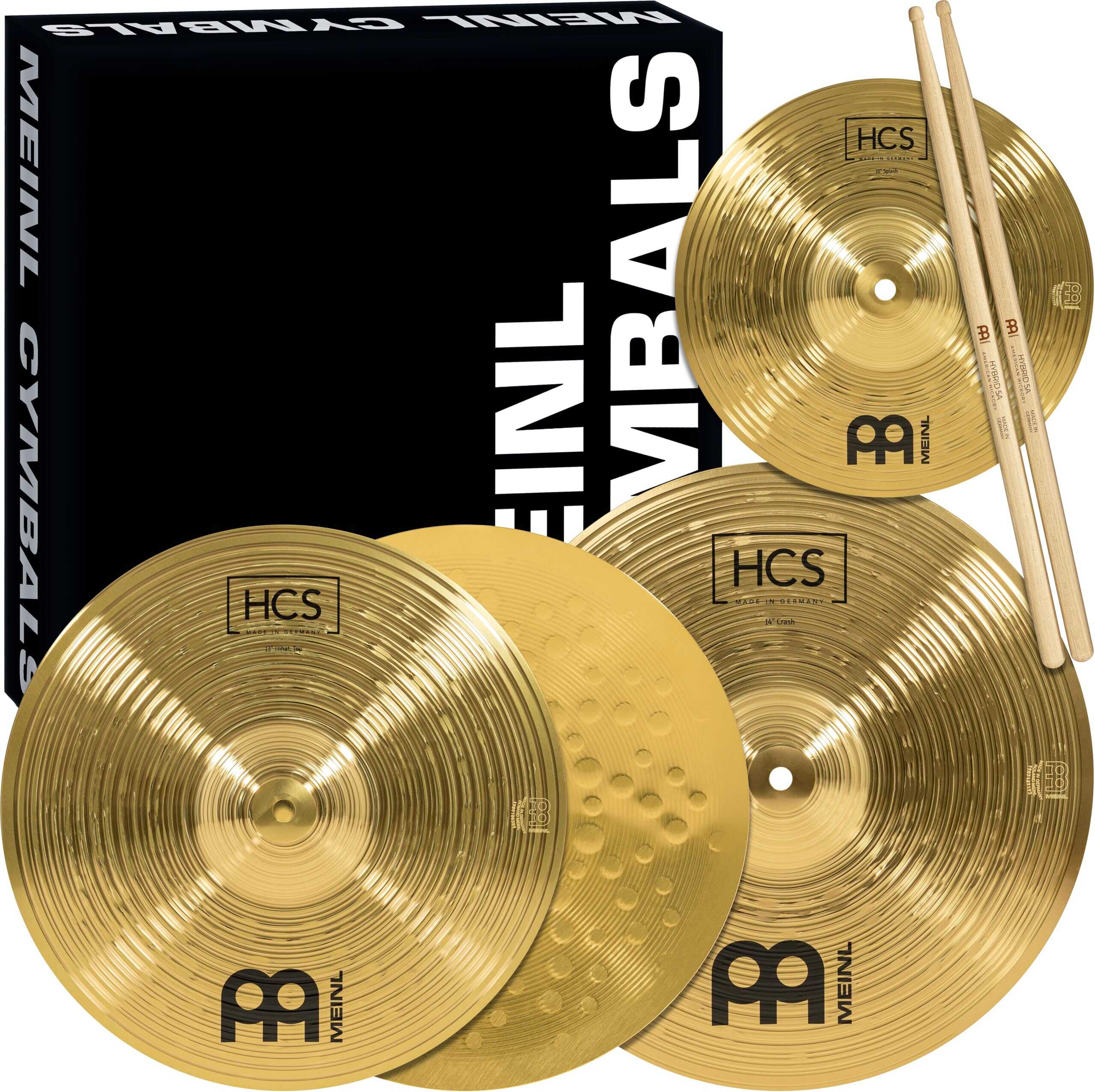 Set de Platillos Meinl Cymbals HCS para Batería con 13"