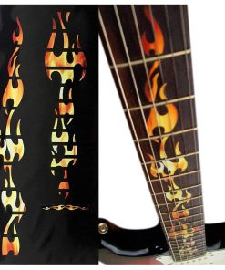 Calcomanía Jockomo Fire Flame Real Fire Guitar Inlay Sticker