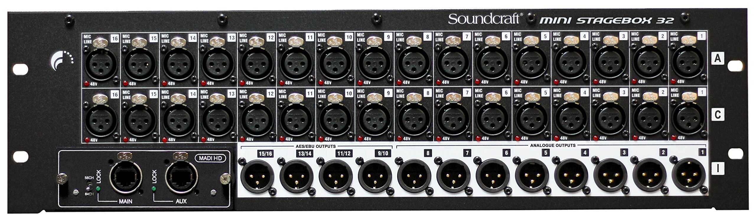 Soundcraft MSB-32R Mini Stagebox de 32 Canales