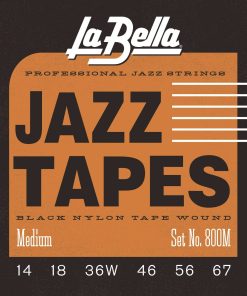 Cuerdas de Guitarra Eléctrica La Bella 800M Jazz Tape Wound