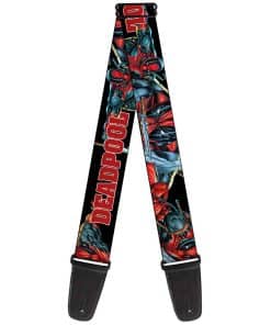 Correa de guitarra Buckle-Down - DEADPOOL/Poses de acción