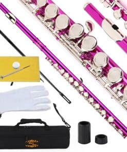 Flauta Cerrada Glory en Do con -Rosa