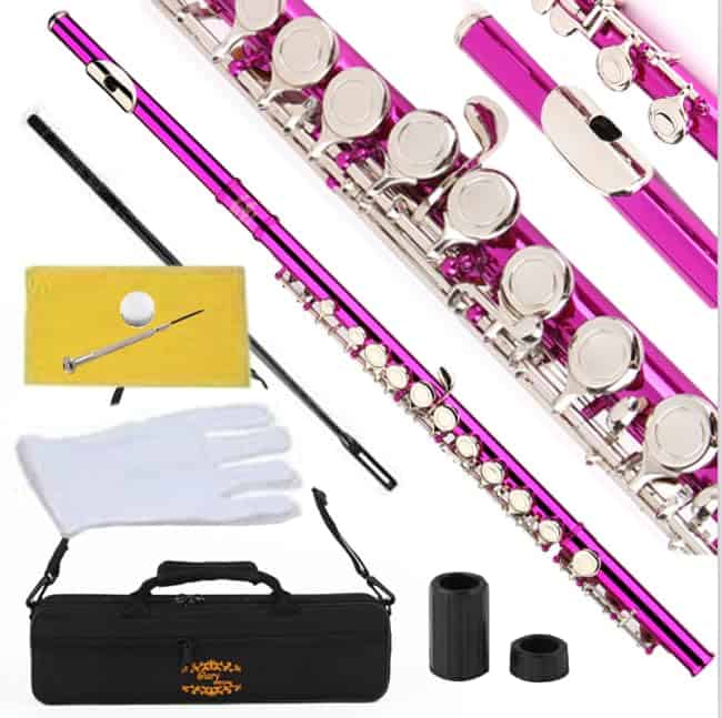 Flauta Cerrada Glory en Do con -Rosa