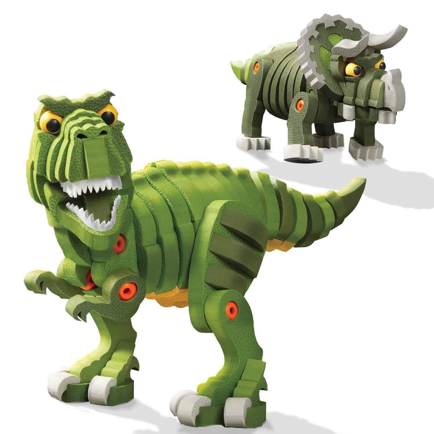 Bloco Toys T-Rex & Triceratops | Juguete STEM | Dinosaurios
