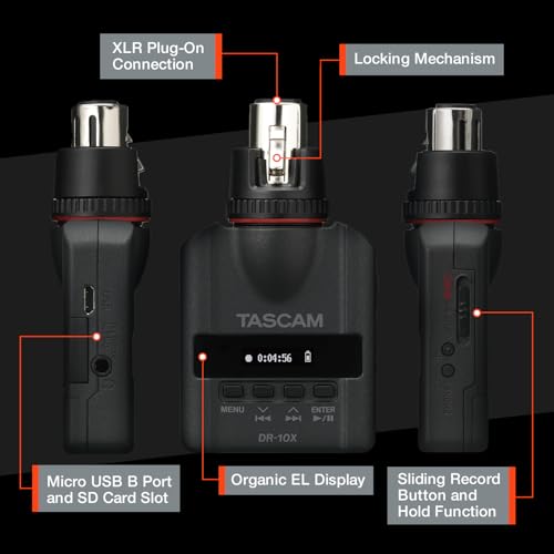 Grabadora Digital Portátil de Audio XLR TASCAM para - Imagen 11