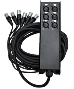 Cable Serpiente de Envío Sub de Bajo Perfil XLR de 6