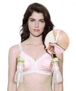 Sujetador de lactancia y extracción de leche con las manos