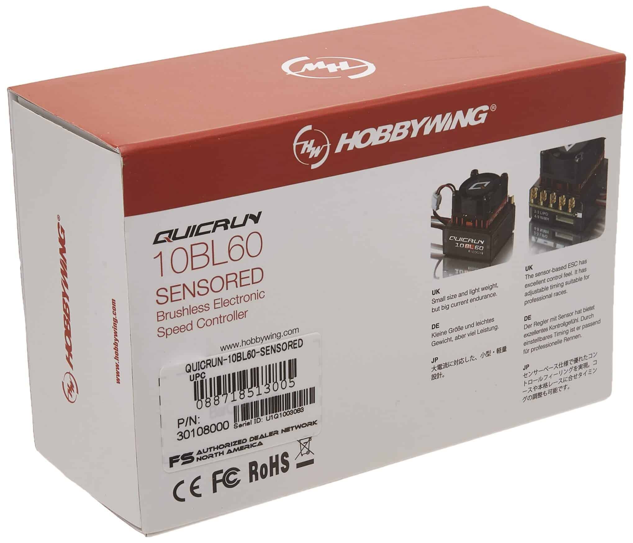 Hobbywing Quicrun 10BL60 ESC Sensored - Imagen 4