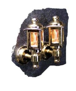 Miniatura de Casa de Muñecas Lámpara Colonial Británica,