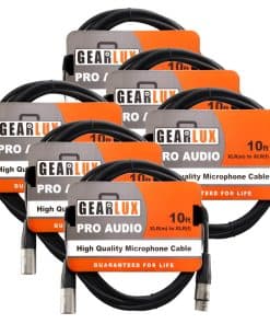 Cable de Micrófono XLR Gearlux, Totalmente -uete de 6