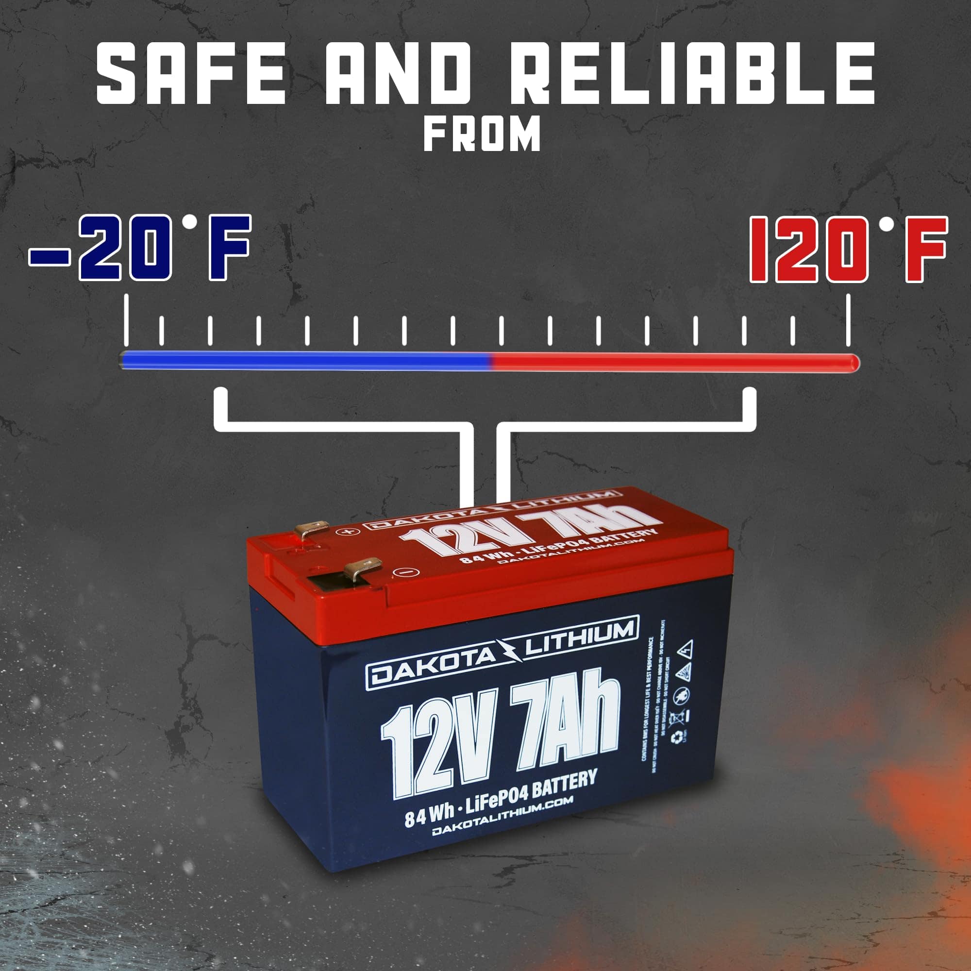 Batería de ciclo profundo Dakota Lithium de 12V 7Ah LiFePO4 - Imagen 6