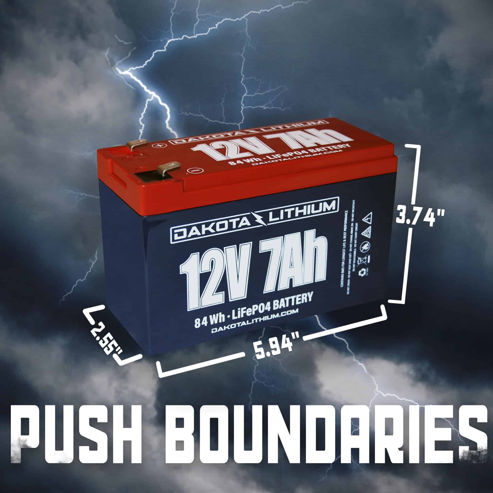 Batería de ciclo profundo Dakota Lithium de 12V 7Ah LiFePO4 - Imagen 3