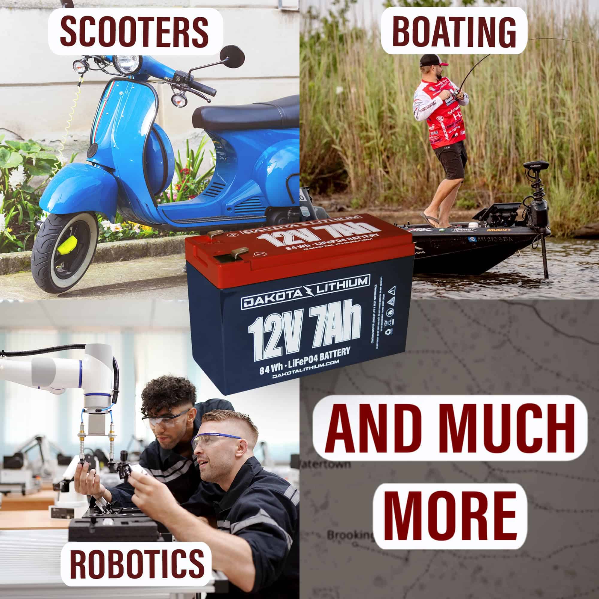 Batería de ciclo profundo Dakota Lithium de 12V 7Ah LiFePO4 - Imagen 5