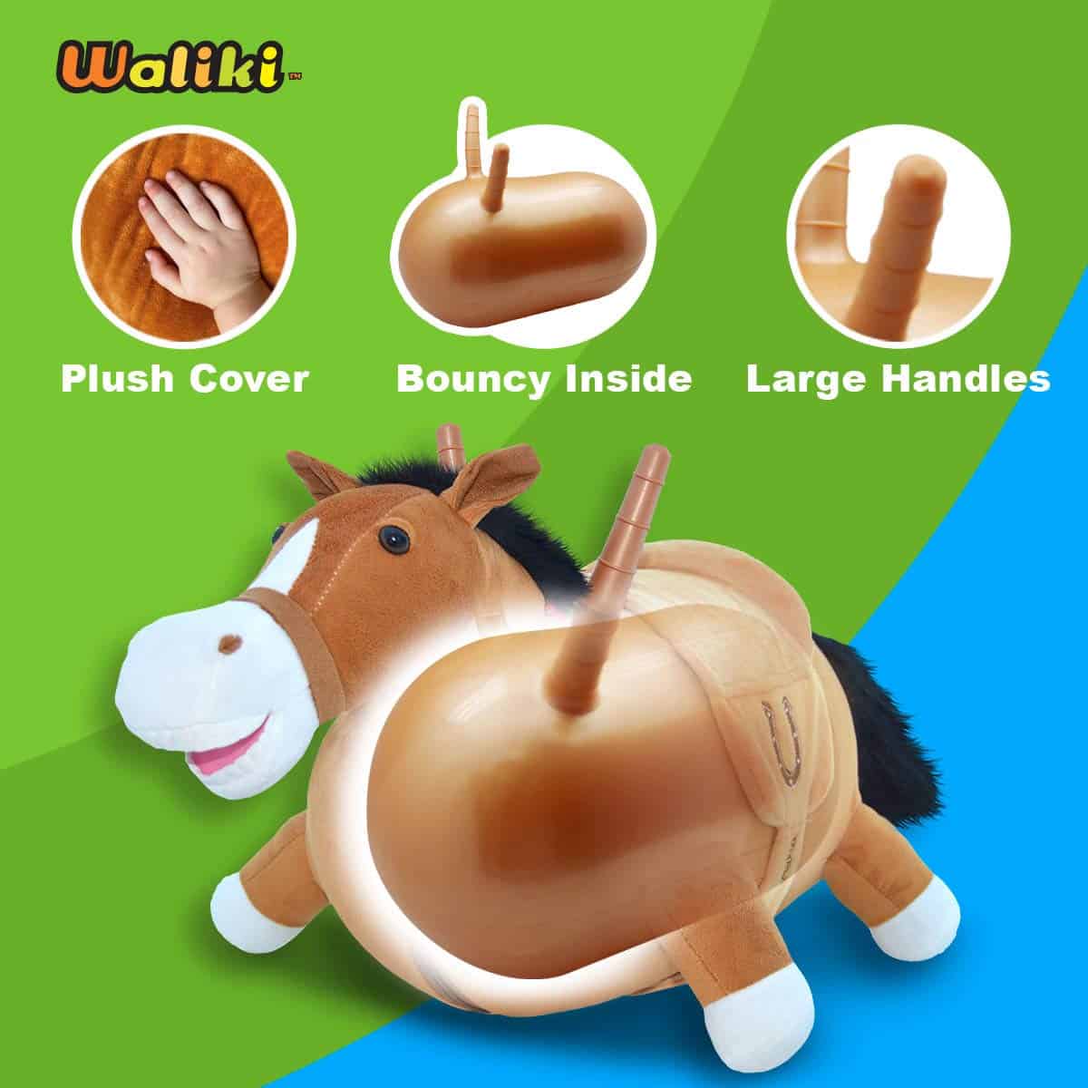 Caballo Saltarín Inflable WALIKI | Juguete de Salto para - Imagen 5
