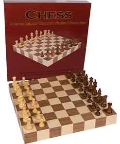 Tablero de Ajedrez de Torneo Athena de Madera con Piezas