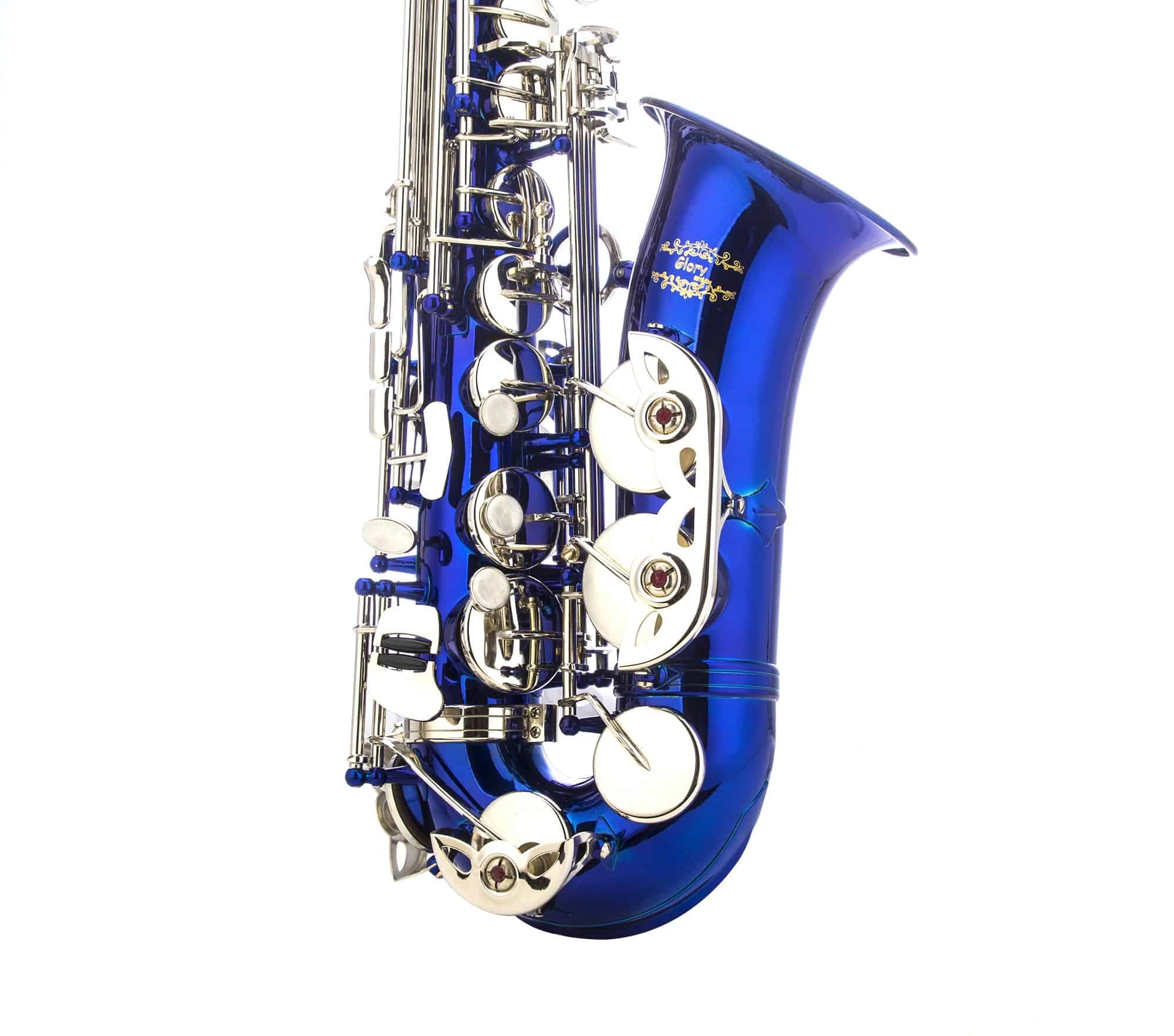 Saxofón Alto en Mi bemol Glory Azul/Plata con 11 cañas, 8 - Imagen 5