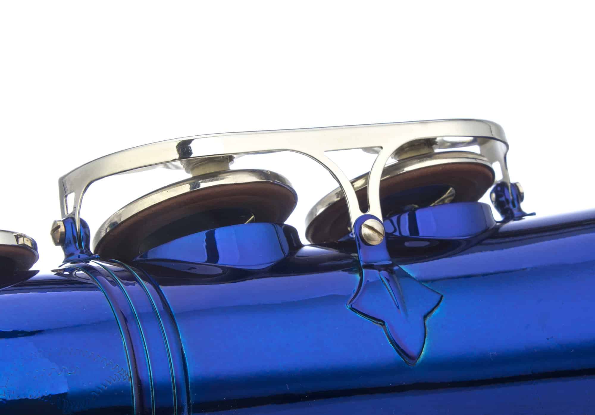 Saxofón Alto en Mi bemol Glory Azul/Plata con 11 cañas, 8 - Imagen 8