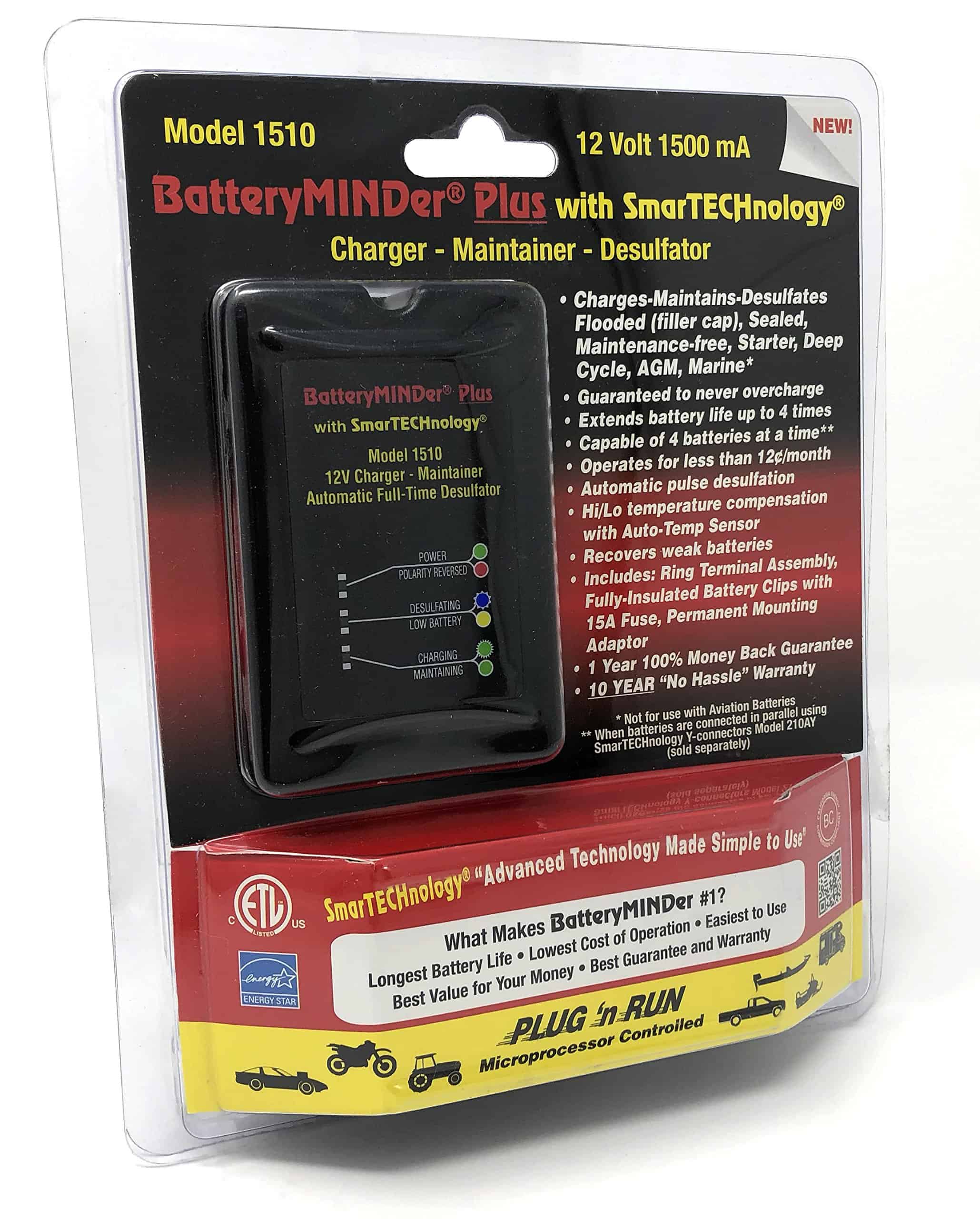 BatteryMINDer 1510: Cargador de batería de 12 Voltios-1.5 - Imagen 3