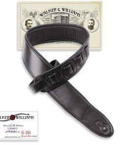 Correa de guitarra Walker & Williams G-26 Negro de alta