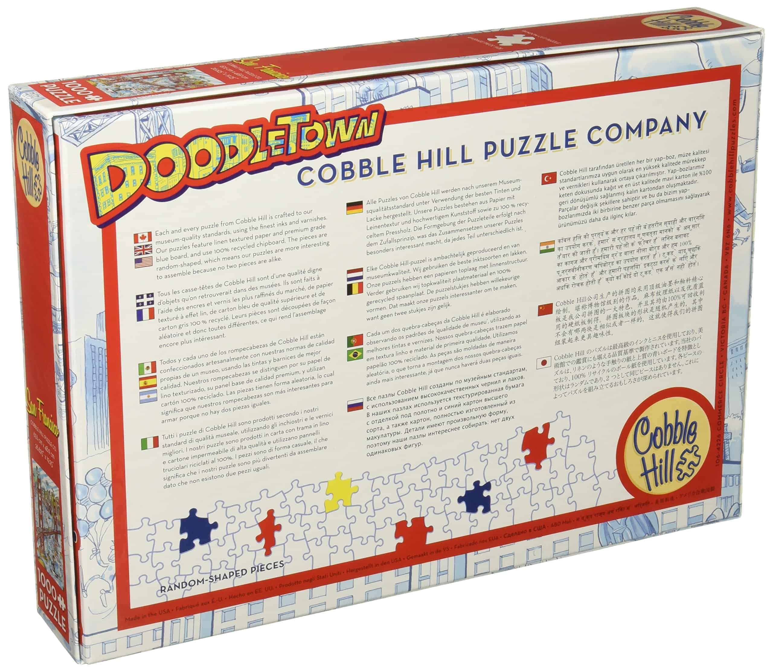 Rompecabezas COBBLE HILL Doodle Town: San Francisco (1000 - Imagen 4