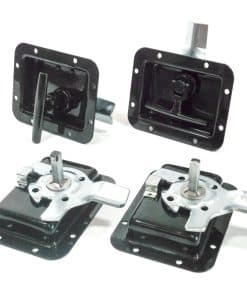 Red Hound Auto 4 Pack RV Paddle Lock Negro Mango Plegable