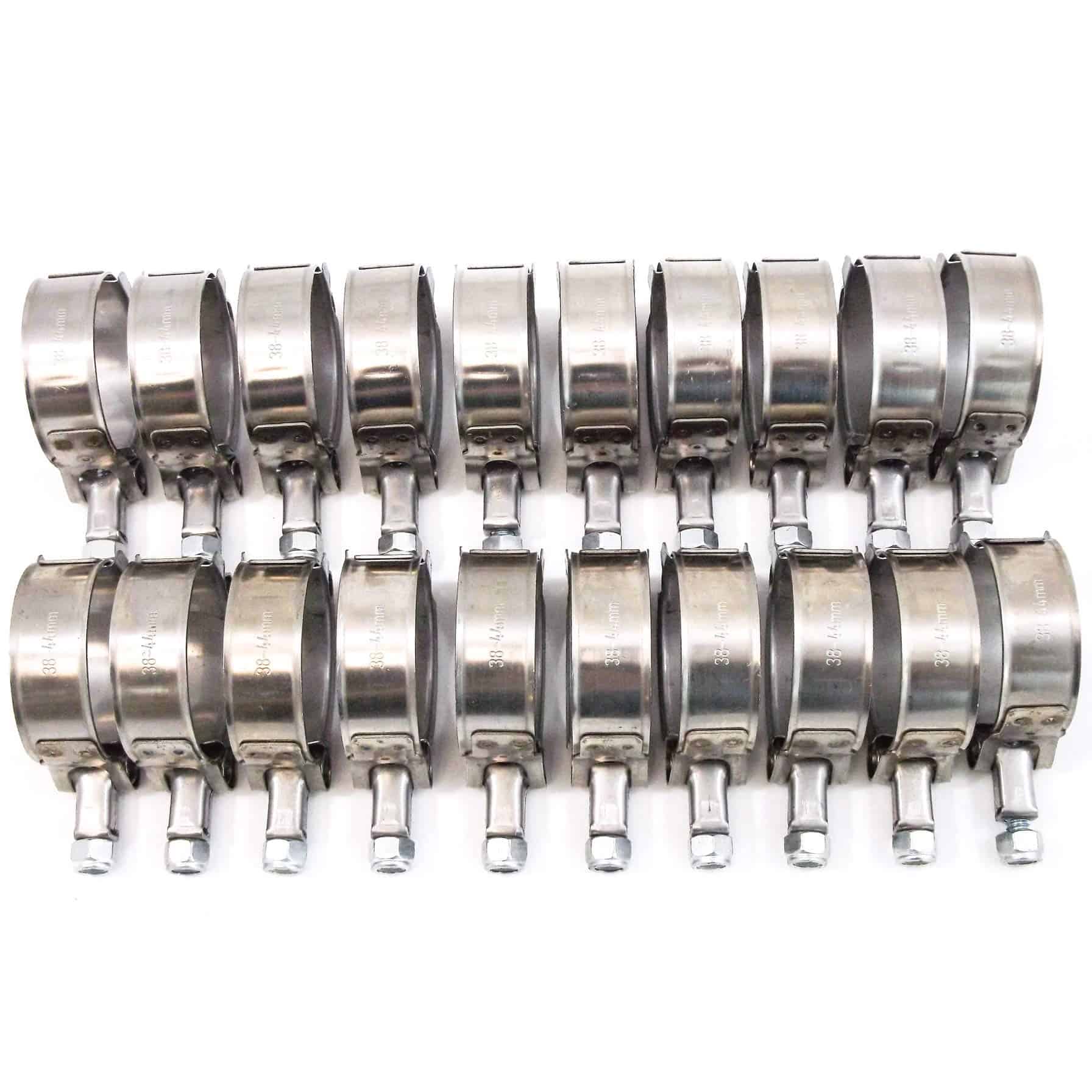 20x Abrazadera de Manguera de Silicona Turbo T-Bolt de