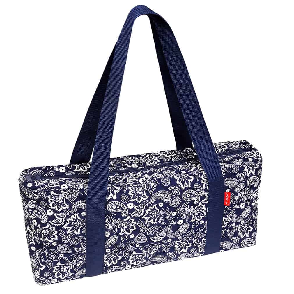 Nuevo! - Bolsa de Mahjong vacía - Bolsa suave paisley azul - Imagen 3