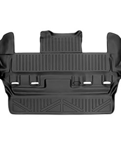 Juego de tapetes de piso negro a medida para la tercera