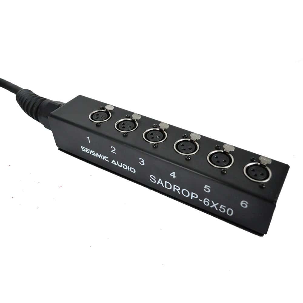Cable de Serpiente de 6 Canales Seismic Audio SADROP-6x50, - Imagen 3